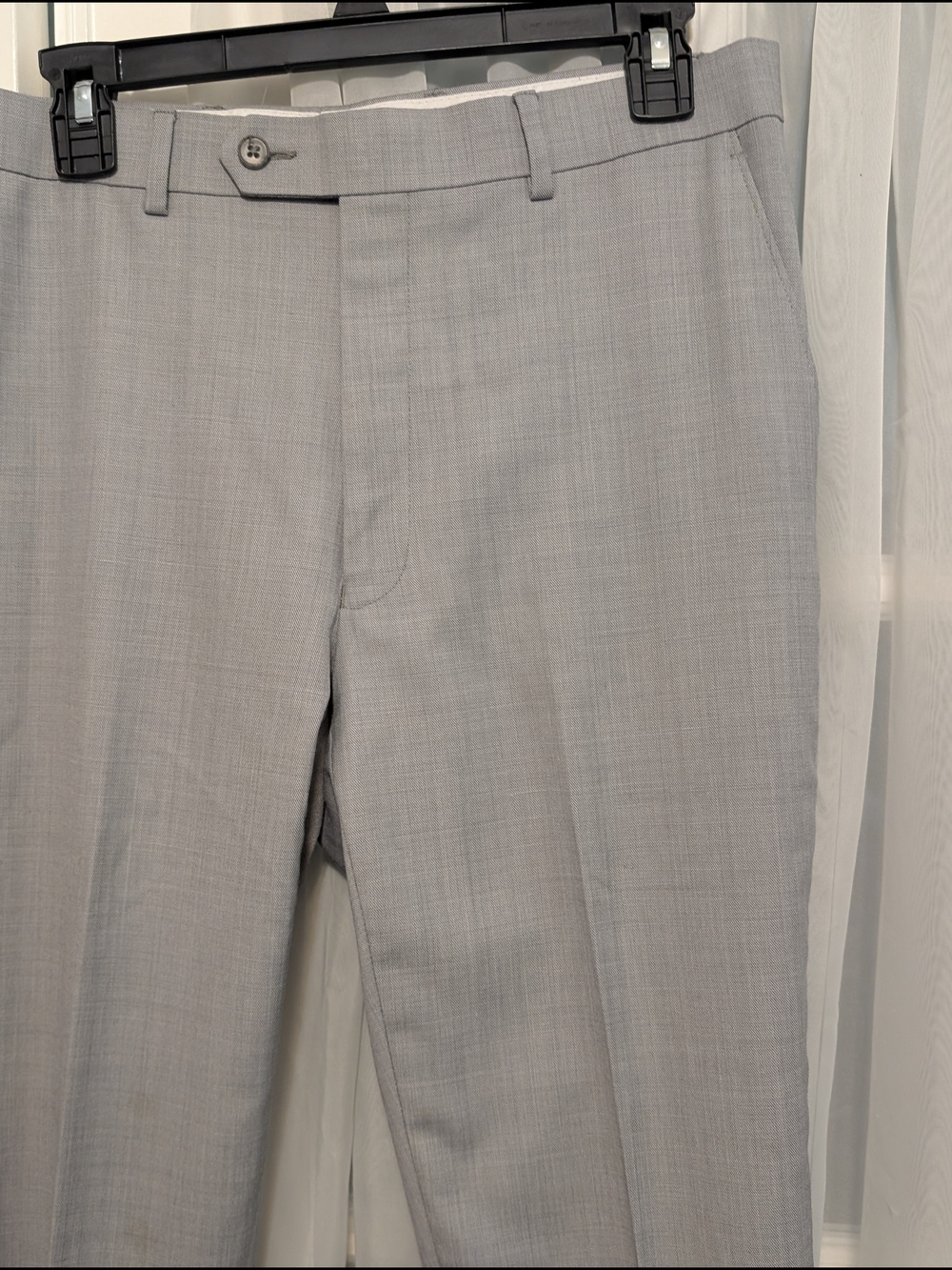Calvin Klein Gray Wool Blend Men's Dress Pants